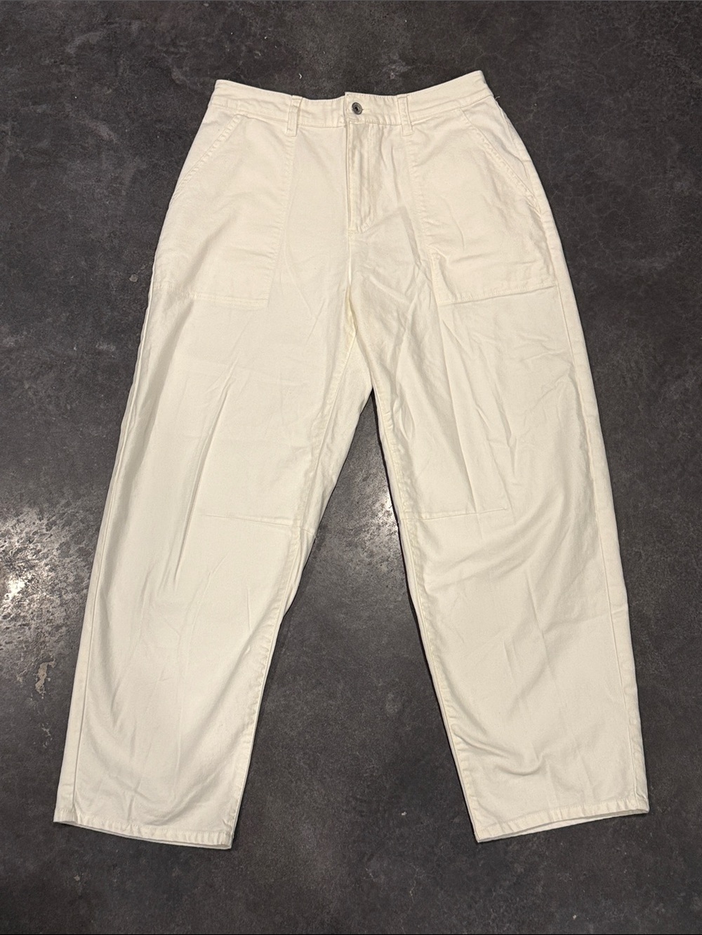 Sanctuary ivory white Cream Straight-Leg Cotton Pants